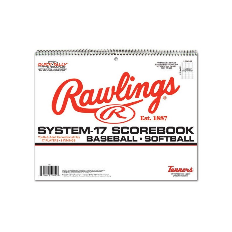 Rawlings Baseball Scorebook